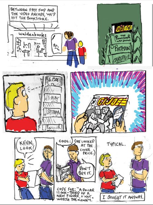 Tim Finn buys his first comic book, "G.I. Joe" #90