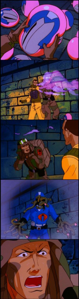 G.I. Joe "The Funhouse" screencap Dusty, Airtight, Cobra Commander