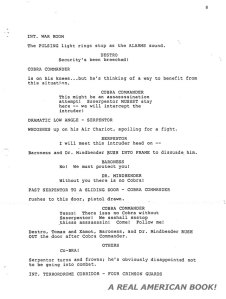 G.I. Joe: The Movie 1987 screenplay pg 008 Friedman/Dixon 