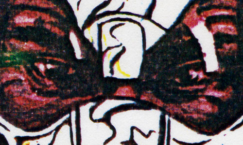 Bart Sears G.I. Joe Charbroil presentation painting detail photocopy 