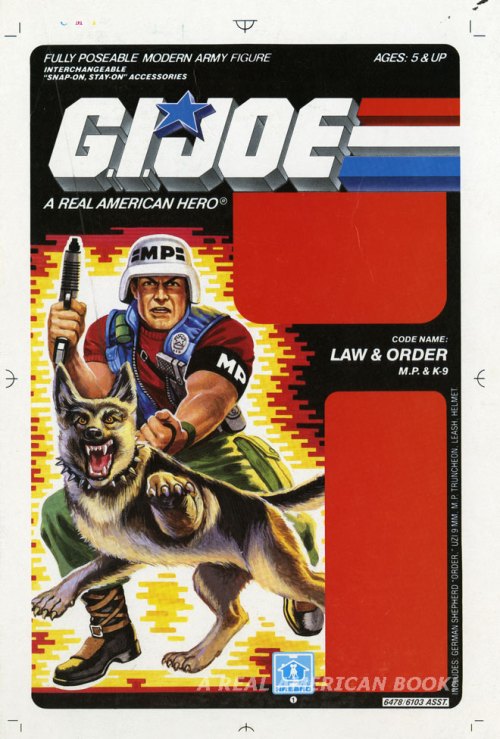 G.I. Joe 1987 Law blister card 