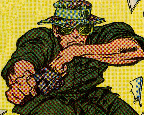 G.I. Joe issue 94 panel Snake-Eyes Vietnam flashback by Bright and Emberlin