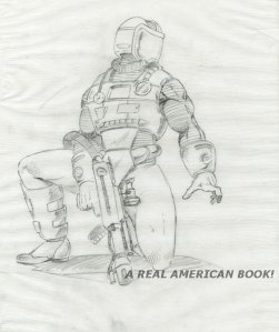 Toxo-Viper v2 pencil art Kurt Groen 1991 Toxo-Viper v2 pencil art