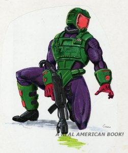 Toxo-Viper v2 Groen color sketch Kurt Groen 1991 Toxo-Viper v2 color sketch