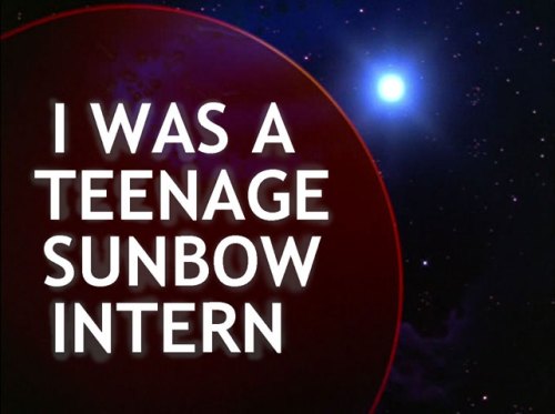 Title card for Tim Finn's blog post about his summer internship using a still from "Transformers: The Movie"