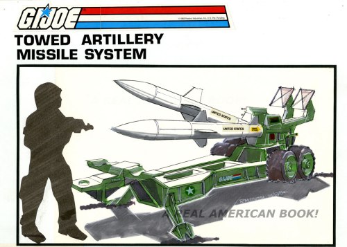Concept art for Unproduced G.I. Joe vehicle, TAMS, 1984