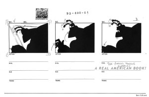 The Tick ep1 storyboard pg003 art by Ben Edlund