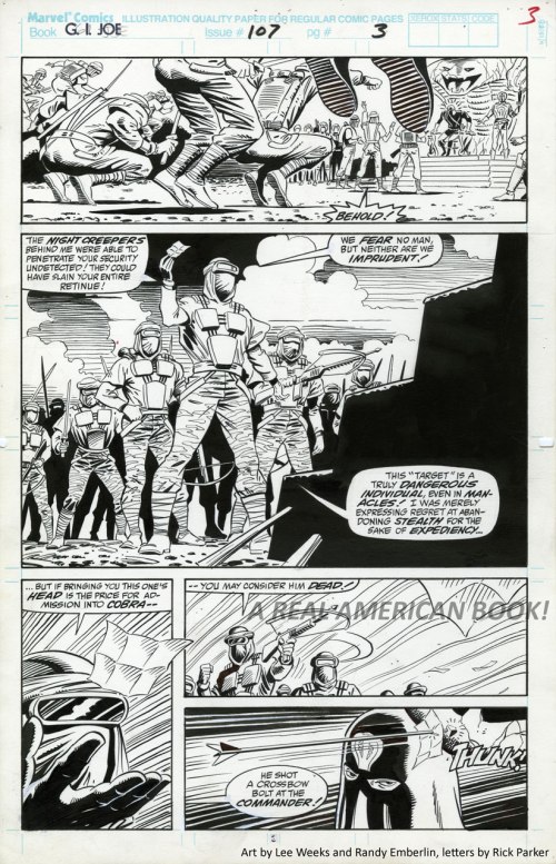 G.I. Joe 107 page 3, Lee Weeks and Randy Emberlin