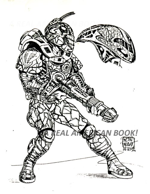 1994 Star Brigade Cobra Commander drawn by Ron Rudat