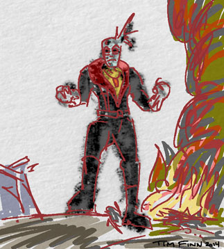 G.I. Joe sketch of Destro by Tim Finn