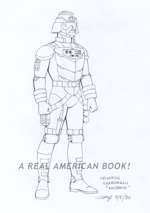 Russ Heath Crimson Guard Immortal model sheet