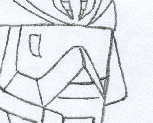 Russ Heath Crimson Guard Immortal model sheet