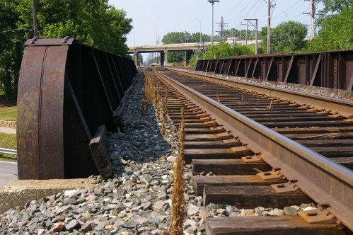 Railroad tracks Chicago Rosemont
