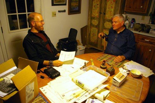 Tim Finn visits Bill Merklein