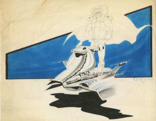 Serpentor Air Chariot sketch 3 by Ron Rudat